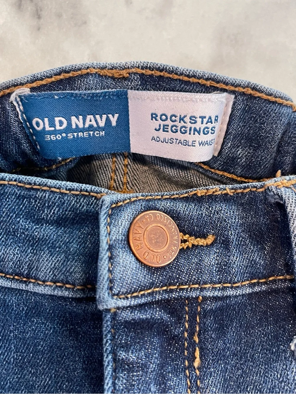3 pr Girls Jeans size 5, 5T Old Navy Rockstar Jeggings 3 pair adjustable waists
